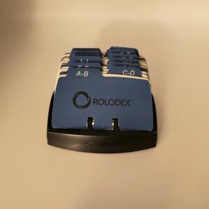 Rolodex | Office | Vintage Rolodex Address Book Flat Straight Rail Flip Business  Card Organizer | Poshmark